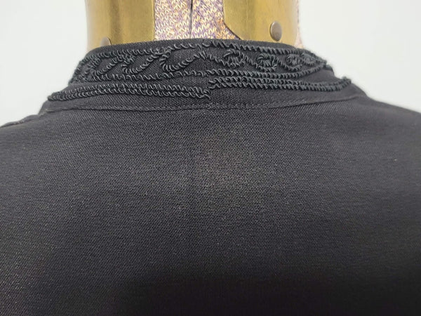 Black Dress with Beading and Soutache <br> (B-35" W-30" H-36")