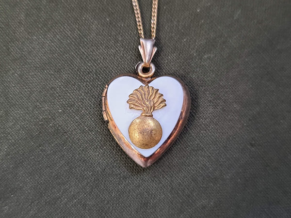 Ordnance Bomb Sweetheart Locket Necklace