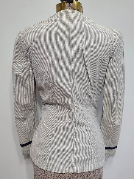 SPARS Coast Guard Officer's Seersucker Jacket <br> (B-35" W-26.5")