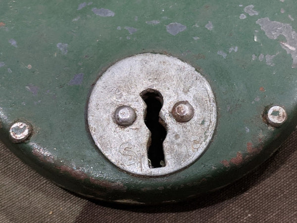 Green Lock with 2 Keys