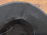 Black Wool Felt Tilt Hat with Netting