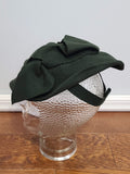Dark Green Felt Tilt Hat