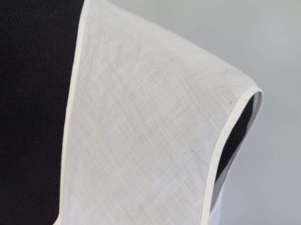 White Sleeveless Eyelet Blouse from Germany <br> (B-37" W-34.5")