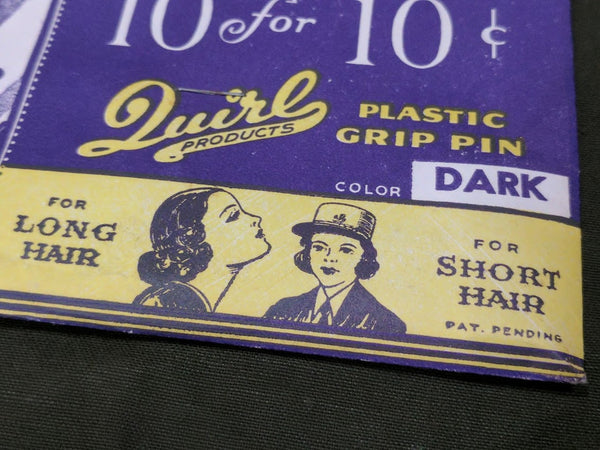 Quirl Hairpins - New Old Stock