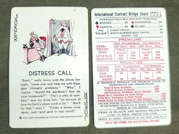Army & Navy Playing Cards WWII