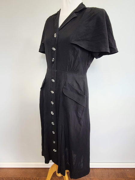 Black Dress with Capelet <br> (B-43" W-31" H-40")