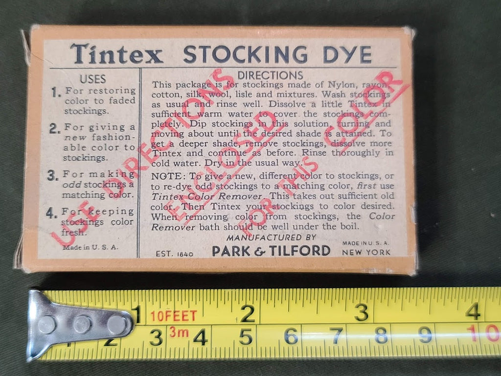 Tintex Stocking Dye in the Box