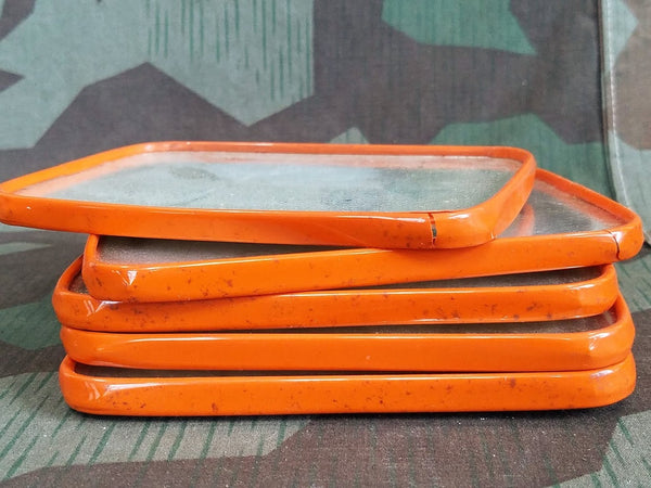 Personal Mirror w/ Orange Trim