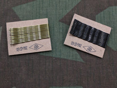 Reproduction WWII German BDM Hairpins / Bobby Pins on Card