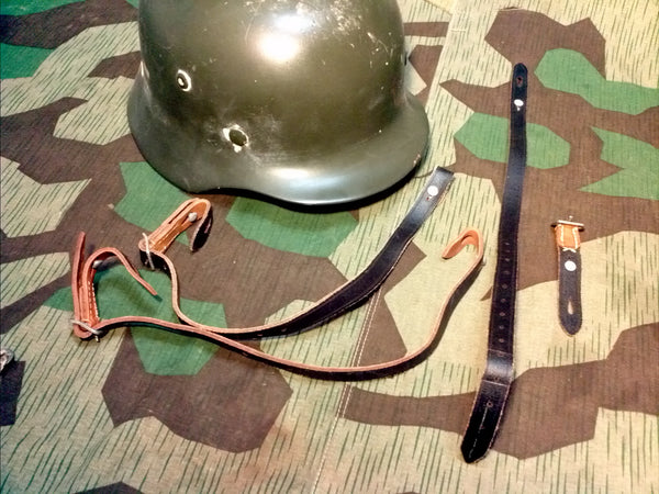 Reproduction WWII German Helmet Chin Strap Leather