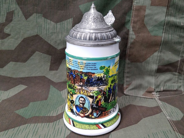 Reproduction WWI German Military 1l Krug Beer Stein