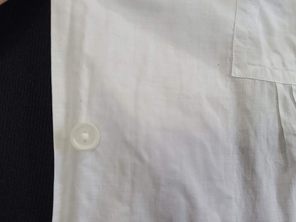 WAVES White Blouse Short Sleeve <br> (B-36" W-30")