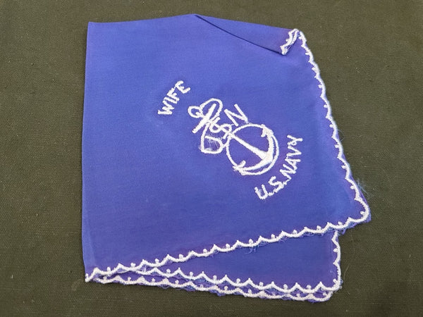 Lot of 4 USN Navy Wife Hankies
