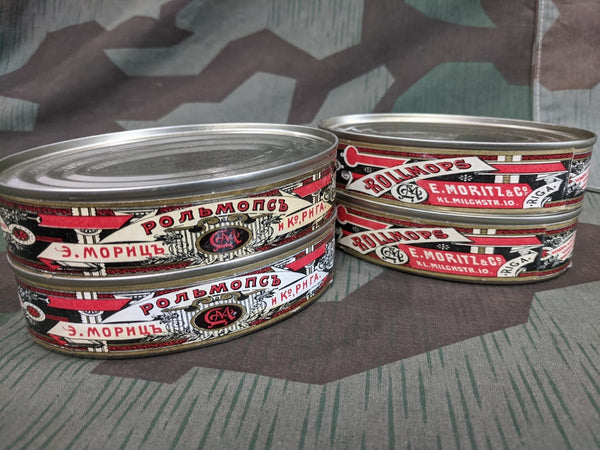Rollmops Sardine Tin Original WWII German Soviet Label
