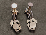 Marine Corps Star Rhinestone Screw-Back Earrings
