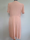Pink Button Down Dress <br> (B-46" W-37" H-46")