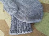 Large Size "Luftwaffe Blue" Knit Mittens