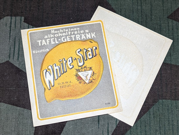 White Star Table Drink Bottle Labels DRWZ (Lot of 3)