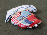 Sailboat Pin with Allied Flags