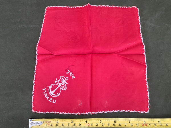 Lot of 4 USN Navy Wife Hankies
