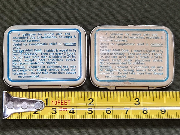 Soovain Painkiller Aspirin Caffeine Pill Tin NOS