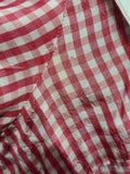 Red and White Checkered Dress (as-is) <br> (B-37" W-29" H-42")