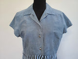 Blue Striped Dress <br> (B-44" W-38" H-48")