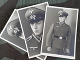 Set of 3 Studio Portrait Post Cards of WWII German Soldier