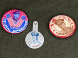 Set of 3 WWII Gen. MacArthur Pins