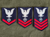 Set of 3 WWII WAVES Mail Clerk Patches Women's US Navy Uniform