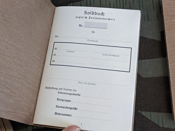 Wehrmacht Soldbuch