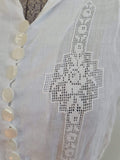White Button Down Dress <br> (B-36" W-26" H-34")
