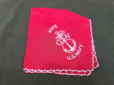Lot of 4 USN Navy Wife Hankies