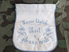 Vintage German Linen Bread Bag Unser täglich Brot gib uns heute