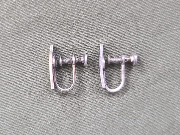 US Army Sweetheart Lieutenant Rank Screwback Earrings