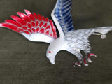 Red, White and Blue Patriotic Eagle Pin