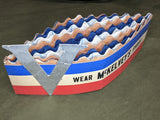 Red White and Blue Paper Victory Hat from McKelvey's Shoes