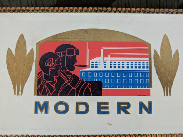 Pre war "Modern" Brand Cigar Box