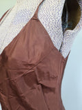 Reddish-Brown Slip (as-is) <br> (B-34" W-29" H-36")