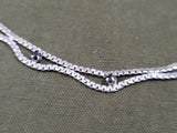 835 Silver Necklace Dark Stones Sapphire?