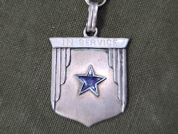 Blue Star In Service Bead Necklace