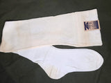 DeLuxe White Seamed Stockings (Size 9)