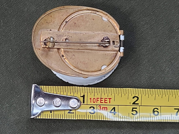 White Army Air Corps Hat Brooch