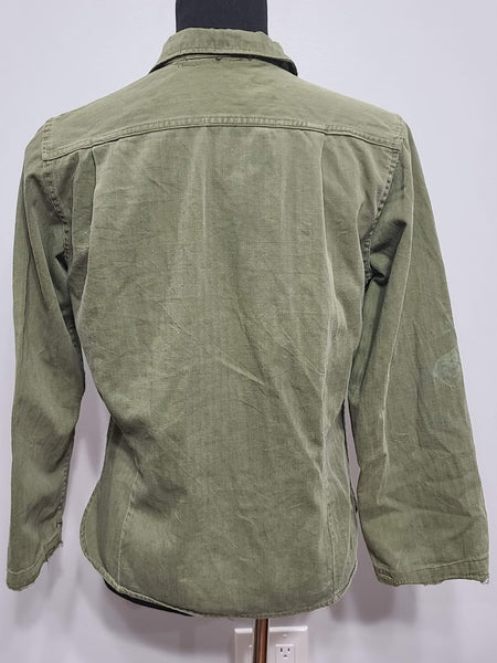 WWII Women's HBT Shirt (as-is) <br> (B-39" W-35 1/2")