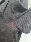 Black Seersucker Striped Material Dress <br> (B-40" W-33" H-40")