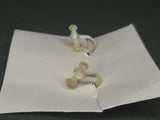 US Army Eagle Screw Back Earrings on Card