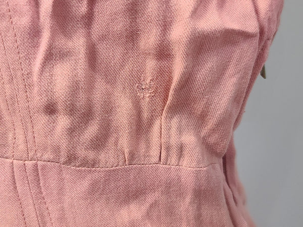 Pink Button Down Dress <br> (B-33" W-26" H-31")