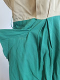 Tan and Green Dress <br> (B-40" W-28.5" H-40")
