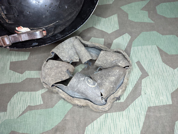 WWII Belgian Gendarmerie Helmet Named