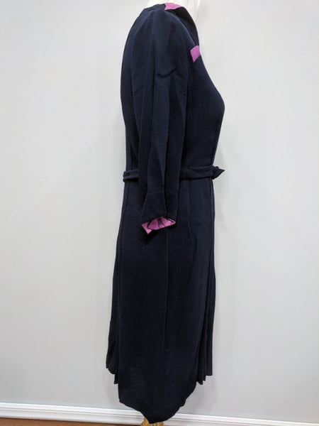 Blue Dress with Pink Trim <br> (B-38" W-32 1/2" H-38")